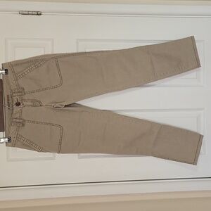 🤎 Maurices Khaki Slim Straight Ankle Pants Mid Rise Size 0 Neutral